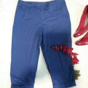 Womens royal blue capris